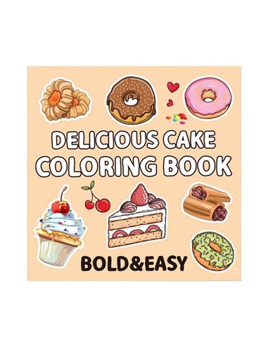 Colouring book Βιβλία χρωματισμού Τούρτα 21x21εκ., 44 φύλλα