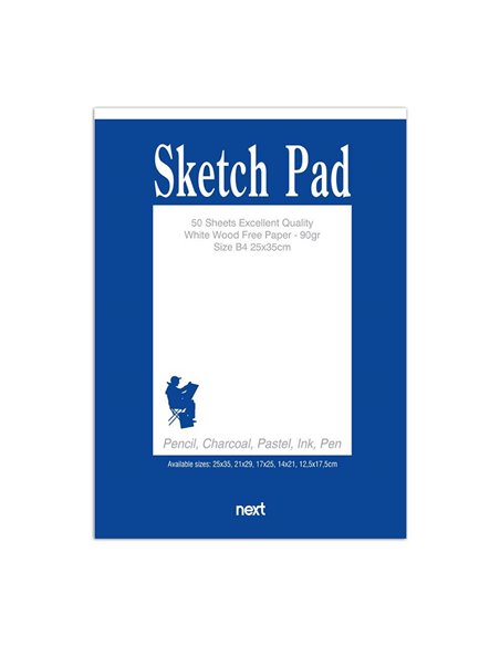Next sketch pad-μπλοκ σχεδίου 50φ 90γρ 25x35εκ.