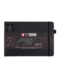 Sakura Sketch/note book μαύρο 80φυλ. 21x14.8εκ. με μαύρο χαρτί