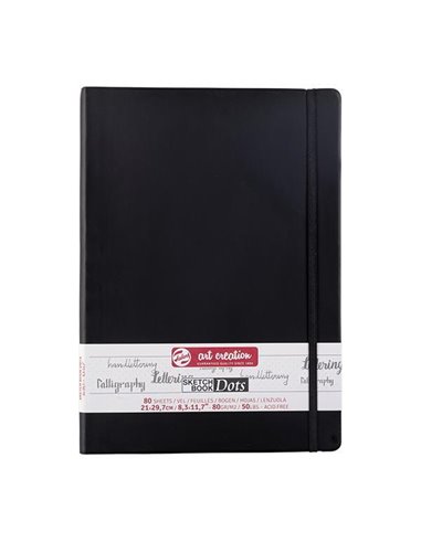 Talens Sketch book Dot μαύρο 80φυλ. 21x30εκ. 80 γρ.