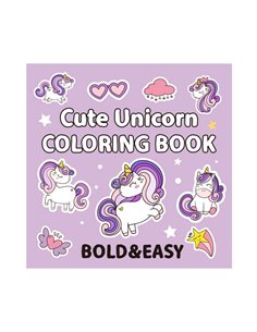 Colouring book Βιβλία χρωματισμού Μονόκερος 21x21εκ., 44 φύλλα