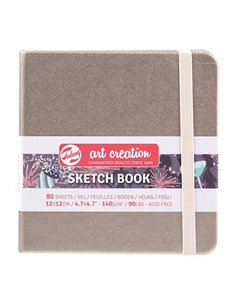 Talens Sketch book ρόζ σαμπανέ 80φυλ. 12x12εκ. 140γρ.