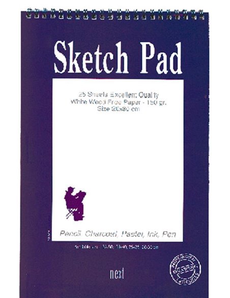 Next sketch pad μπλοκ σχεδίου 25φ 150γρ 25x35εκ.