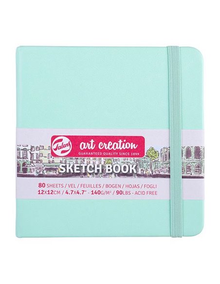 Talens Sketch book μέντα 80φυλ. 12x12εκ. 140γρ.