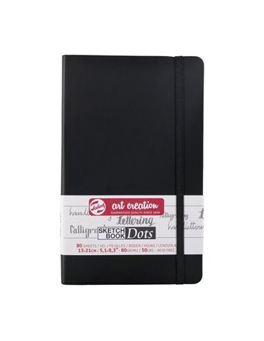 Talens Sketch book Dot μαύρο 80φυλ. 13x21εκ. 80 γρ.