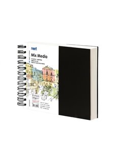 Next Sketch book Mix Media 50 φύλλα 250γρ. 15x21εκ. σκληρό καπάκι σπιράλ