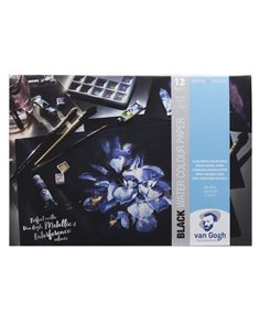 Talens van gogh μπλοκ μαύρο για νερομπογιές Α3 360γρ.