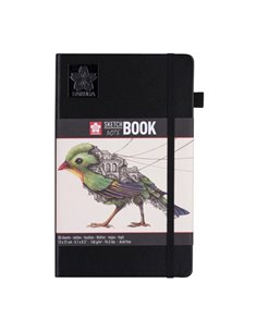 Sakura Sketch/note book μαύρο 80φυλ. 13x21εκ. με σαμουά χαρτί