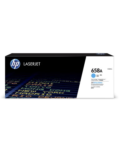 HP 658A Cyan LaserJet Toner Cartridge