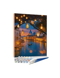 Ζωγραφική με αριθμούς σε καμβά λιμάνι 40x50εκ.