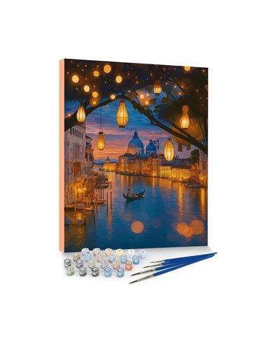 Ζωγραφική με αριθμούς σε καμβά λιμάνι 40x50εκ.