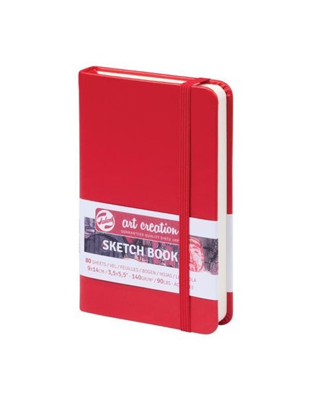 Talens Sketch book κόκκινο 80φυλ. 9x14εκ. 140γρ.