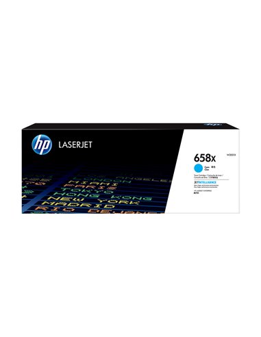 HP 658X Cyan LaserJet Toner Cartridge