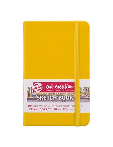 Talens Sketch book κίτρινο 80φυλ. 9x14εκ. 140γρ.