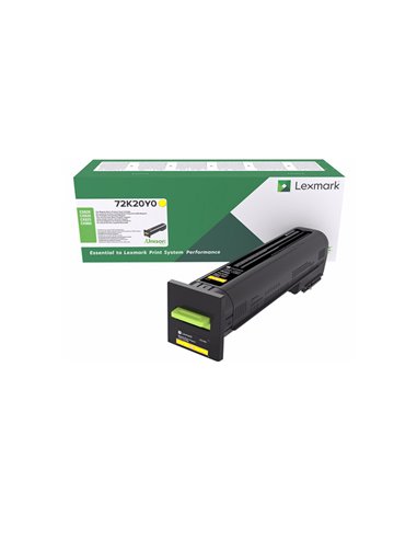 Toner Laser Lexmark 72K20Y0 Standard Yellow -8k Pgs