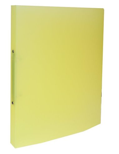 Κλασέρ PP με 2 κρίκους κίτρινο Υ32x25x2εκ