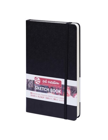 Talens Sketch book μαύρο 80φυλ. 13x21εκ. 140 γρ.