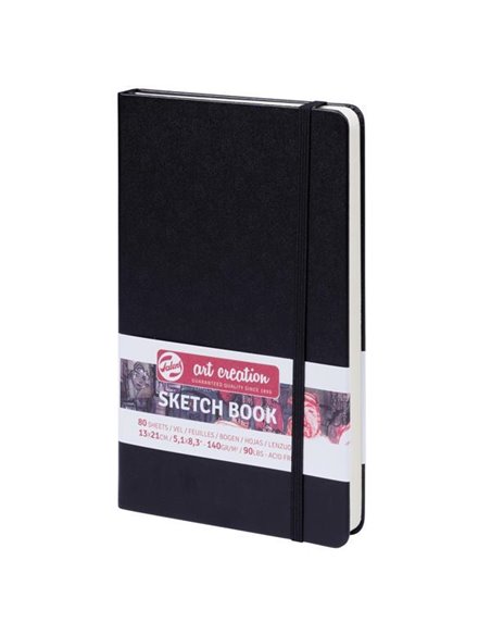 Talens Sketch book μαύρο 80φυλ. 13x21εκ. 140 γρ.