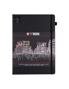 Sakura Sketch/note book μαύρο 80φυλ. 21x29.7εκ. με μαύρο χαρτί