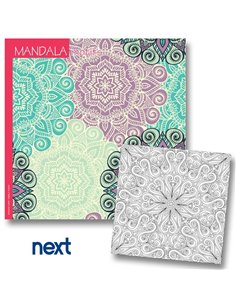 Νext μπλοκ ζωγραφικής mandala motifs 36φ. 120γρ. 23x23εκ