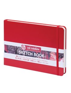 Talens Sketch book κόκκινο 80φυλ. 21x15εκ. 140 γρ.