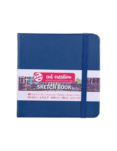 Talens Sketch book navy blue 80φυλ. 12x12εκ. 140 γρ.