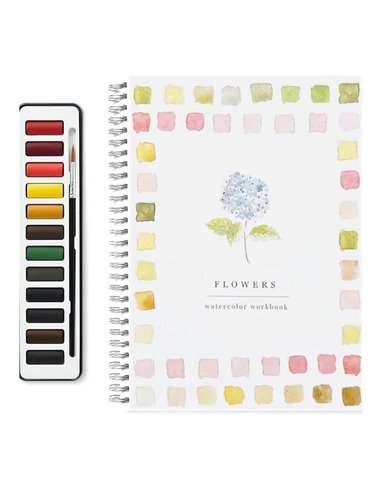 Βιβλίο Ζωγραφικής - χρωματισμού 12  Νερομπογιές 16x24εκ 14 φύλλα