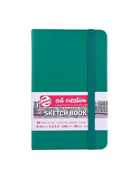 Talens Sketch book πράσινο του δάσους 80φυλ. 9x14εκ. 140γρ.