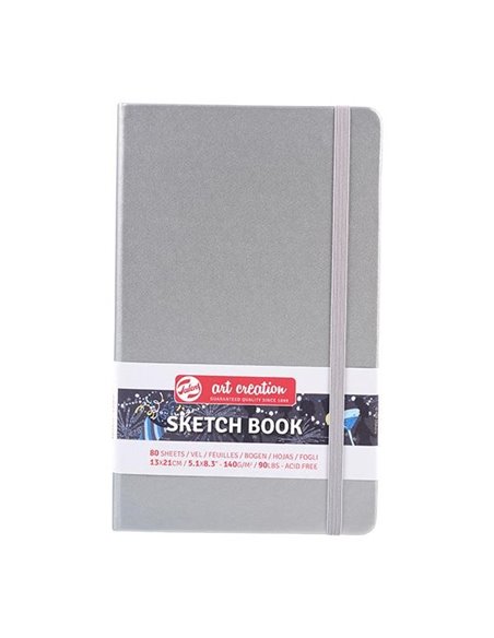 Talens Sketch book ασημί 80φυλ. 13x21εκ. 140γρ.