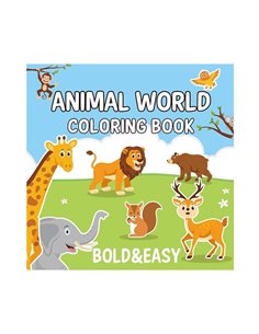 Colouring book Βιβλία χρωματισμού Ζωάκια 21x21εκ., 44 φύλλα