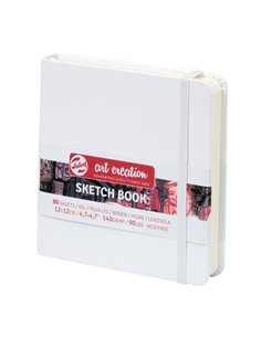 Talens Sketch book λευκό 80φυλ. 12x12εκ. 140 γρ.