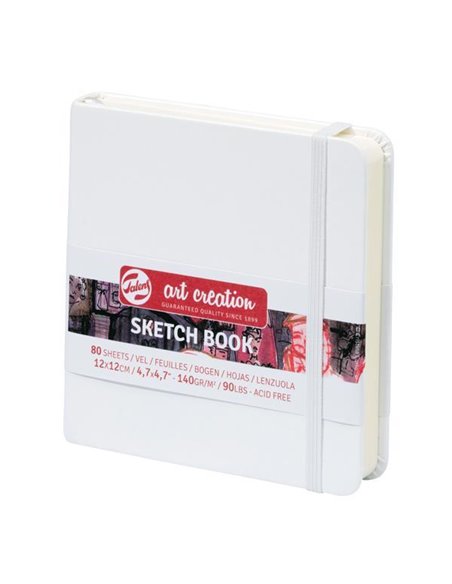 Talens Sketch book λευκό 80φυλ. 12x12εκ. 140 γρ.