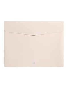 Comix φάκελος pastel PP με velcro A4 μπεζ