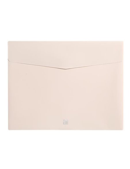 Comix φάκελος pastel PP με velcro A4 μπεζ