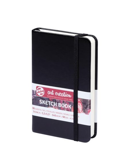 Talens Sketch book μαύρο 80φυλ. 9x14εκ. 140 γρ.