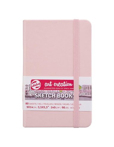 Talens Sketch book ροζ 80φυλ. 9x14εκ. 140γρ.