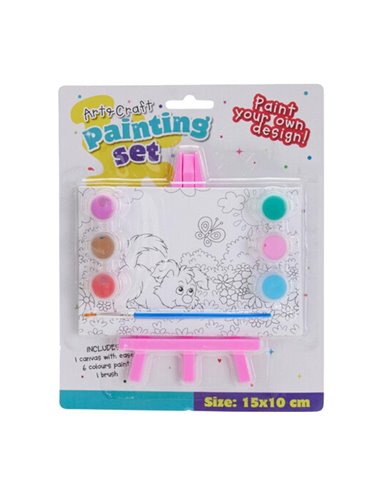 Καβαλέτο ξύλινο με τελάρο σκύλος Υ15x15x2εκ.