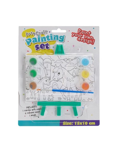 Καβαλέτο ξύλινο με τελάρο άλογο Υ15x15x2εκ.