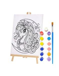 Καβαλέτο ξύλινο με τελάρο πόνυ 30×40εκ