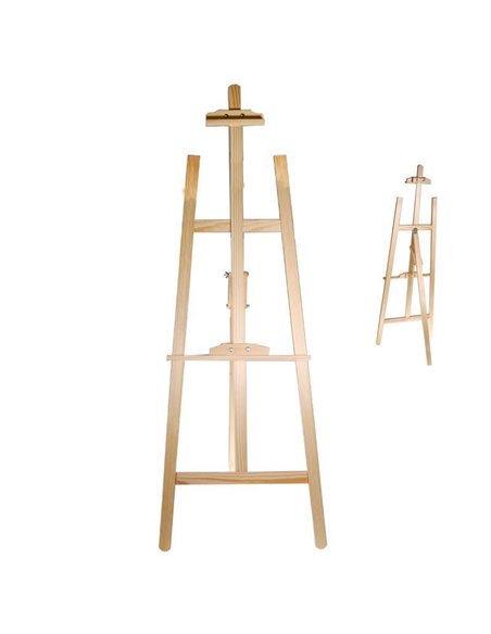 Καβαλέτο ζωγραφικής ξύλινο Υ145x55εκ.