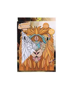 Ζωγραφική με αριθμούς σε καμβά λιοντάρι 30 x 40 εκ.