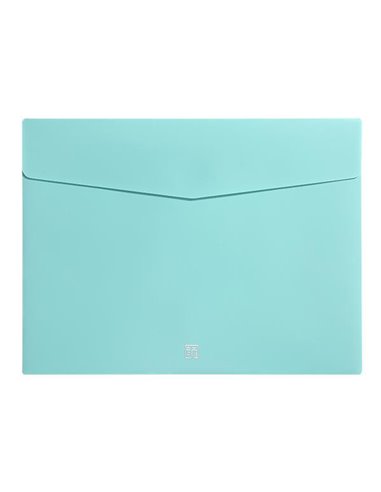 Comix φάκελος pastel PP με velcro A4 πράσινος