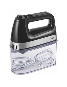 LIFE PowerMix HAND MIXER 500W BLACK COLOR WITH STORAGE BOX