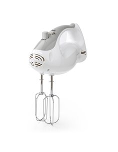 NEDIS KAHM100CWT Hand Mixer 200W 5-Speed Setting Turbo function 2 Beaters/2 Doug