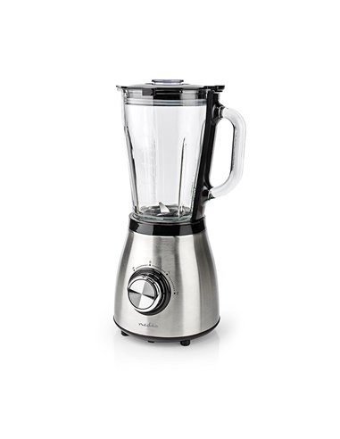 NEDIS KABL350CAL Stand Blender 800W 1.5l  Glass 2-Speed Setting Black / Silver