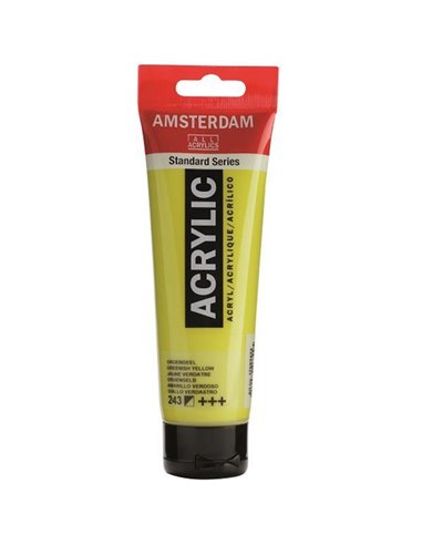Talens amsterdam ακρυλικό χρώμα 243 greenish yellow 120ml
