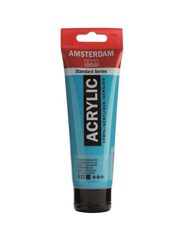 Talens amsterdam ακρυλικό χρώμα 522 turquoise blue 120ml