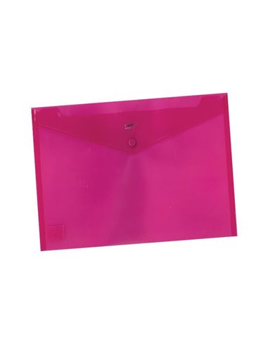 Comix φάκελος κουμπί ροζ-διάφανος Α5 Υ22x17εκ.
