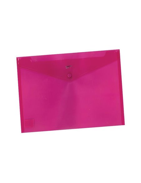 Comix φάκελος κουμπί ροζ-διάφανος Α5 Υ22x17εκ.