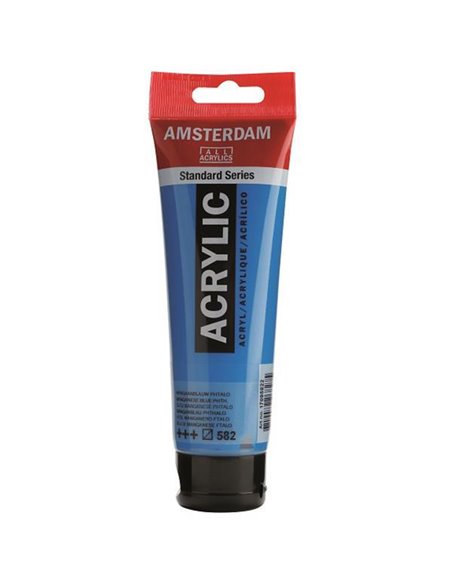 Talens amsterdam ακρυλικό χρώμα 582 mangan. bl. phthalo 120ml